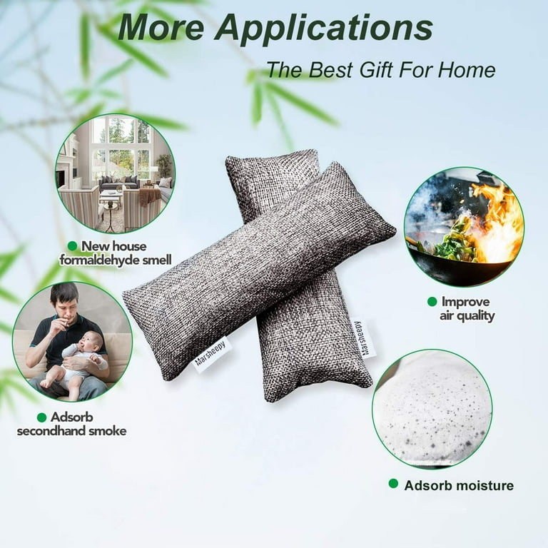 Marsheepy 12 Pack Natural Air Purifying Bags and Odor Remover Shoe Deodorizer