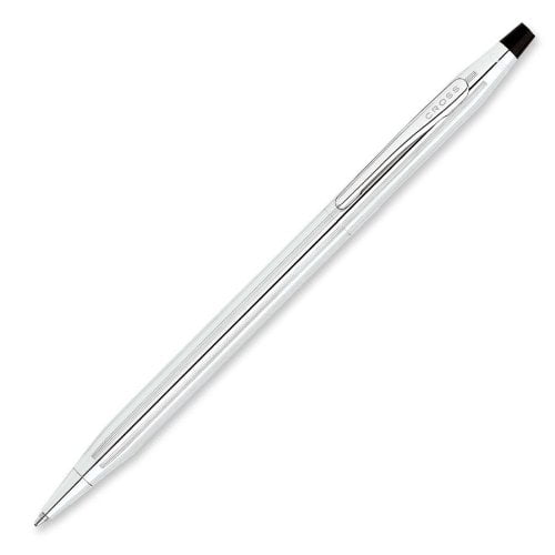 Cross Classic Century Chrome Refillable Ballpoint Pen and Medium Lined Journal Gift Set, Includes Premium Gift Box - Classic Black