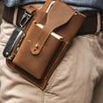 thumbnail image 2 of Bolso de cuero para hombre con funda para teléfono, riñonera portátil para marrón Zulema Funda de teléfono para hombres, 2 of 7