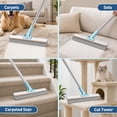 thumbnail image 5 of Carpet Rake for Pet Hair Removal Tool, Dog and Cat Hair Remover Broom with 54 Inch Adjustable Long Handle, Dual Sided Silicone and Metal Carpet Scraper for Rug, Couch, Furniture, 3 Pack, 5 of 7