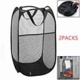 thumbnail image 2 of 2Pcs Collapsible Pop Up Laundry Bag Foldable Hamper Large Mesh Clothes Basket Us, 2 of 6