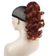 thumbnail image 1 of Aimole Extensión de cola de caballo rizada, pieza de cabello con garra, longitud media, 12 pulgadas, extensiones de cabello sintético con clip (130 Fox Red), 1 of 2