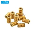 thumbnail image 3 of Unique Bargains Laiton Fileté Réparation Insert Écrou, 10 Pcs M5x0.8 à M3x0.5 Manchon Filetage Réducteur Vis Réducteur 8mm, 3 of 7