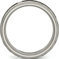 thumbnail image 2 of Titanium Brushed & Polished Celtic Laser Design 8mm Ridged Edge Band (Size 12.5) Made In China tb11f-12.5, 2 of 5