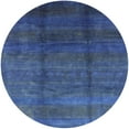 thumbnail image 1 of Ahgly Company Indoor Round Mid-Century Modern Blue Persian Area Rugs, 8' Round, 1 of 6