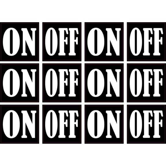 StickerTalk On Off Stickers, 1 inches x 1 inches