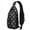 Black-8, variant on Crossbody Sling Backpack for Women Men Crazy Cute Shark Shoulder Sling Crossbody Casual Chest Bag for Travel Sports Running Hiking