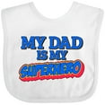 thumbnail image 3 of Inktastic My Dad is My Superhero Boys or Girls Baby Bib, 3 of 4