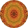 thumbnail image 1 of Ahgly Company Machine Washable Indoor Round Transitional Red Area Rugs, 6' Round, 1 of 7