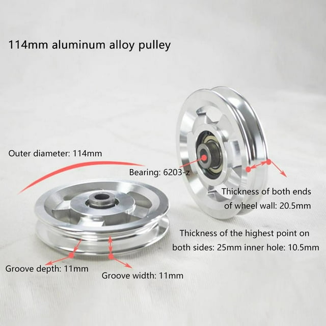 Pièce de Rechange pour Poulie de Roulement en Alliage d'Aluminium pour Équipement de Gymnastique