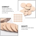 thumbnail image 4 of EeaseMX 100 piezas de un solo agujero para bricolaje, etiquetas de virutas de madera redondas de madera maciza, colgantes de virutas de madera para bricolaje, 4 of 7