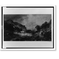 thumbnail image 2 of Historic Framed Print, [Forest landscape with brook, mountain and ruins of building], 17-7/8" x 21-7/8", 2 of 9