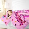 thumbnail image 3 of spefrowx Girly Pink Letter M Queen Bedding for Kids Girls, Kawaii Princess Bow Bedding Comforter Set Queen, Pink Reversible, 7pcs, 3 of 6