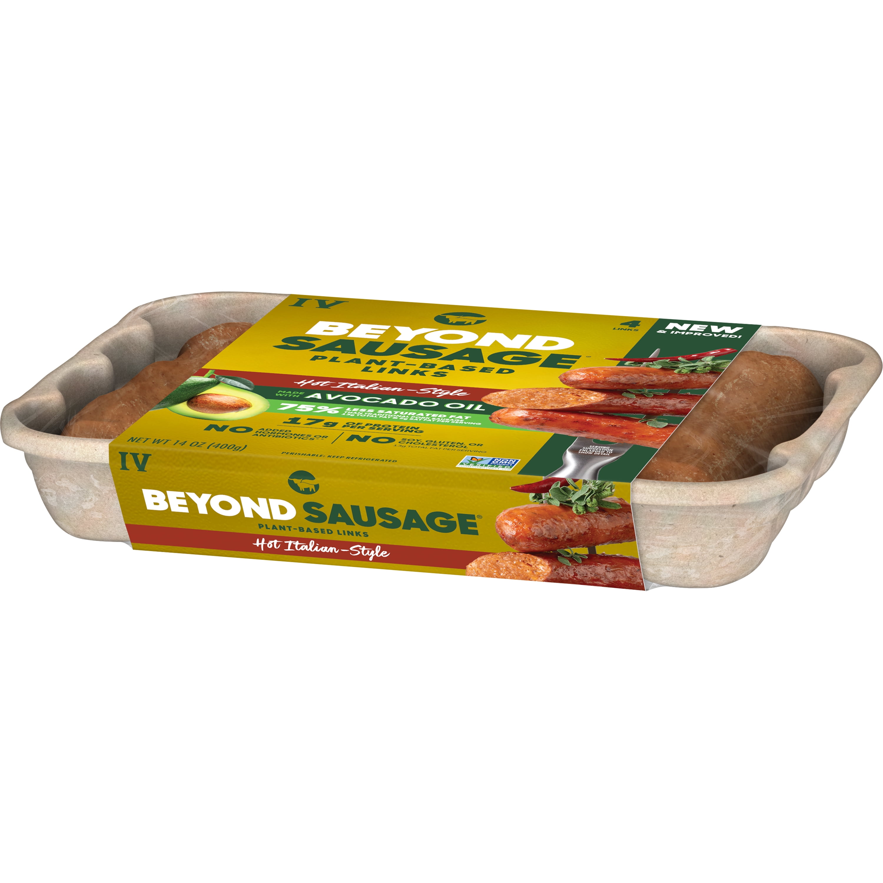 Beyond Meat Beyond Sausage Plant-Based Dinner Sausage Links, Hot Italian 14 oz