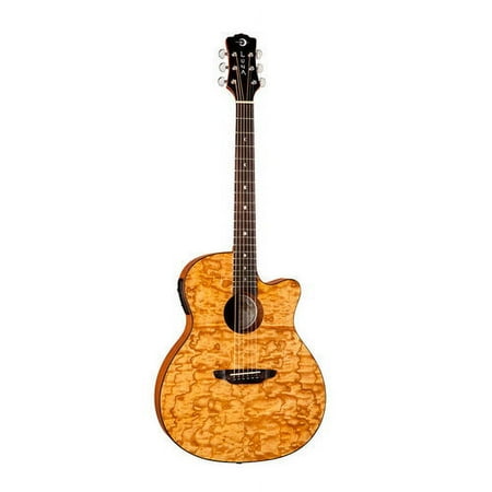 Luna Guitars Luna Gypsy Quilt Acoustic/Electric Guitar, Grand Concert, Natural Finish
