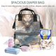 thumbnail image 5 of Easygdp Cool Cloud White Dragon para Bolsa de Bebé de Gran Capacidad con Múltiples Bolsillos, Bolsa de Pañales para Padres, Bolsa de Viaje Organizada y Elegante, 5 of 6