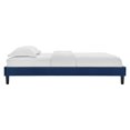 thumbnail image 6 of Platform Bed Frame, Tufted, Rivet Nailhead, Blue Navy, Velvet, Bedroom, Modern Contemporary Boutique HB35322, 6 of 15