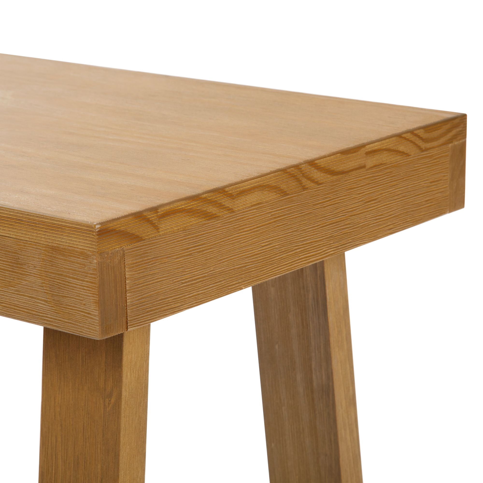 Plank+Beam Solid Wood Classic Rectangular Side Table, 25" Sofa Table for Living Room, End Table