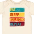 thumbnail image 4 of Inktastic Bull Riding Rodeo Eat Sleep Bull Riding Repeat Boys or Girls Baby Bodysuit, 4 of 5
