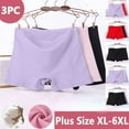 thumbnail image 4 of 3 Pack Women's Boyshorts Cotton Underwear Full Coverage Seamless Panties Soft Stretch Boxer Briefs for Ladies, 4 of 4