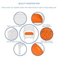 thumbnail image 5 of Jeco Wicker Chair in White with Orange Cushion (Set of 2), 5 of 9