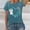 Blue, variant on Womens Easter T-Shirts Fashion Funny Love Heart Bunny Graphic Print Tops Loose Short Sleeve Crew Neck Casual Family Gifts Tees