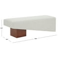 thumbnail image 4 of Safavieh Tanyalee Triangle Wood Bench in Light Brown/Brown, 4 of 6