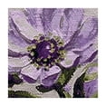 thumbnail image 4 of HAOXIT  Polyester Tablecloths for Rectangle Tables | Purple Floral Print Hem Stitch Dining Table Cover | Decorative Washable Tablecloth for Home, Kitchen &amp; Dining 52*52, 4 of 8