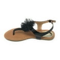 thumbnail image 3 of Victoria K Women's PomPom With Side Buckle Sandals, 3 of 5
