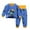 Dark Blue, variant on Cethrio Boys Winter Pajama Sets, Thermal Cotton Long Sleeve 2 PC Boys' Sleepwear Dark Blue Size 4-5T