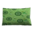 thumbnail image 1 of Ahgly Company Patterned Indoor Rectangular Emerald Green Lumbar Throw Pillow, 13 inch by 19 inch, 1 of 5