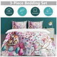 thumbnail image 5 of Easter Bunnies Rabbits Duvet Cover Set Themed Multicolor Polyester Bedding Set for Bedroom Decoration with 2 Pillow Shams, 5 of 6