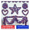 thumbnail image 6 of AYktou 4th of July Decorations,Independence Day Garland - 1 pcs Red White and Blue Tinsel Garland,6.56 ft Tassel Garland for 4th of July Accessories,Memorial Day Decorations, 6 of 9