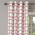 thumbnail image 2 of Ambesonne Traditional Grommet Curtain, Modern Old Shapes, 50" x 120", Maroon, 2 of 6