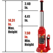 Torin Jacks DT90413 Hydraulic Bottle Jack with Carrying Case, 4 Ton (8000 lb) Capacity