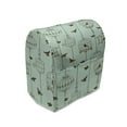 thumbnail image 1 of Vintage Stand Mixer Cover, Pattern Birds and Cages Illustration Freedom Escape Art, Kitchen Appliance Organizer Bag Cover with Pockets, 5 Quarts, Mint Green and Brown, by Ambesonne, 1 of 4