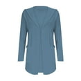 thumbnail image 6 of VISALY Long Cardigans Thin Cardigans Lightweight Womens Cardigans Long Sleeve Pockets Fall Open Front Cardigan Jackets Trendy Work Shirts Multisize Cardigan Sweaters Office Cardigans Navy M, 6 of 6