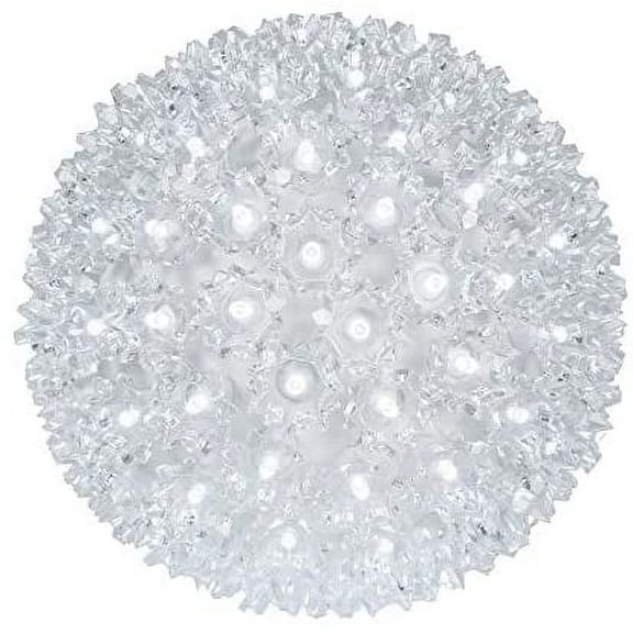 Wintergreen Lighting LED Starlight Sphere, LED Light Ball Sphere Light, Christmas Light Ball, Christmas Decoration (120 Lights, 7.5", Cool White)