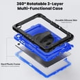 thumbnail image 3 of Funda para Samsung Galaxy Tab A11 Plus de 11 pulgadas (2025) y A9 Plus de 11 pulgadas (2023), resistente, a prueba de golpes, con soporte giratorio de 360° y correa de mano/bandolera., 3 of 9