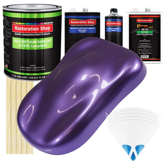 Plum Crazy Metallic Gallon Kit Low VOC URETHANE BASECOAT Car Auto Paint Kit