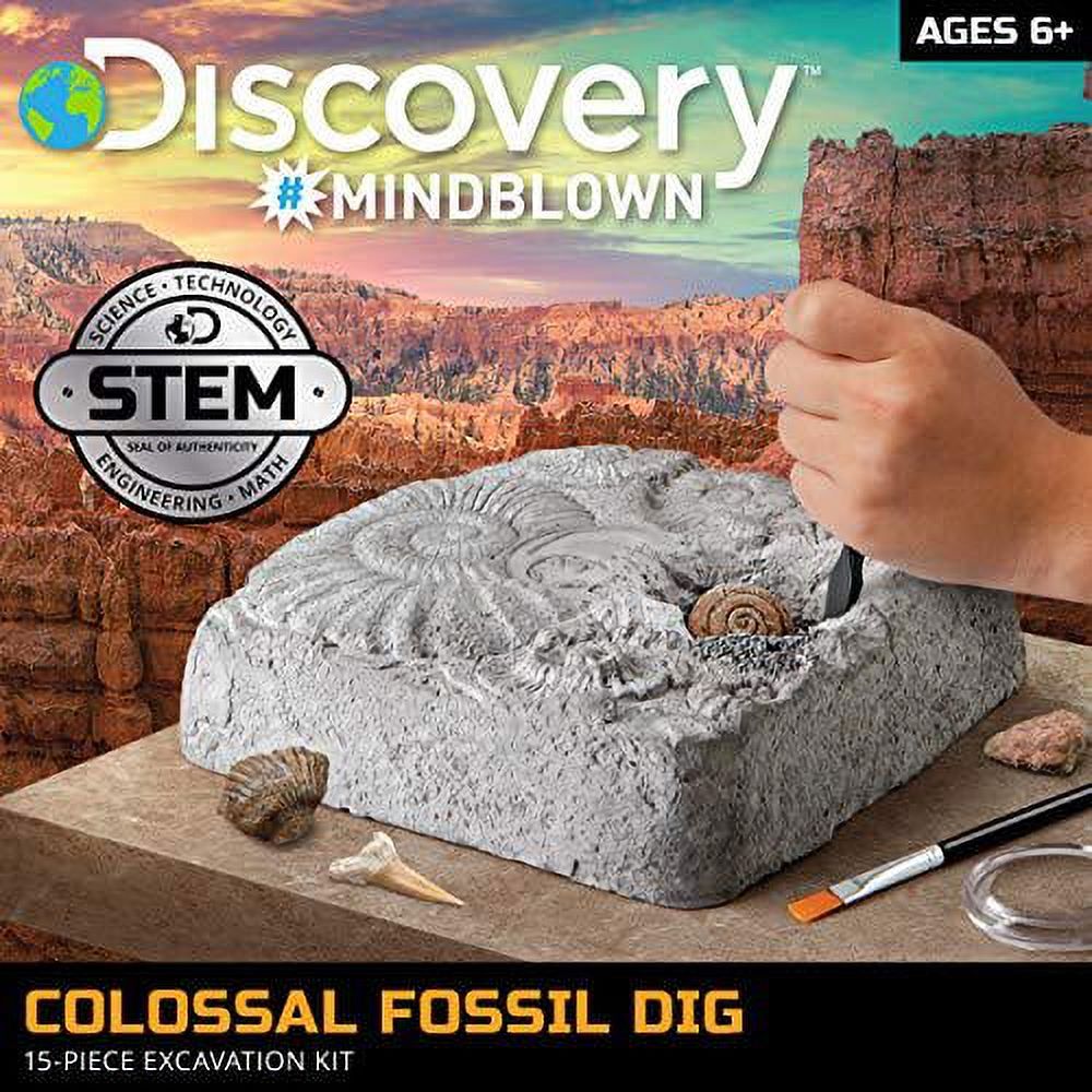 Discovery #Mindblown Colossal Fossil Dig Excavation Kit photo 2