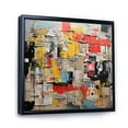 thumbnail image 2 of Designart "Urban composition III" Abstract Collages Floater Framed Canvas Print, 2 of 7