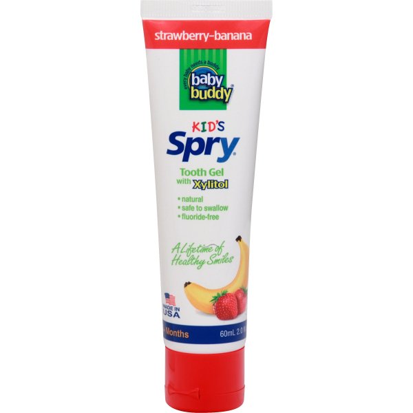 Brilliant Kids Toothpaste Gel by Spry, With Xylitol, Fluoride Free