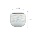 thumbnail image 4 of Vitruvian Indoor Ceramic Pot - Small Ceramic Planter, Handmade Ceramic Pot, Balcony Planter, Modern Ceramic Pot, Cactus Plant Pot,, 4 of 5