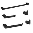 thumbnail image 2 of 5 Piece Stainless Steel Bathroom Towel Rack Set Wall Mount Matte Black Matte, 2 of 5