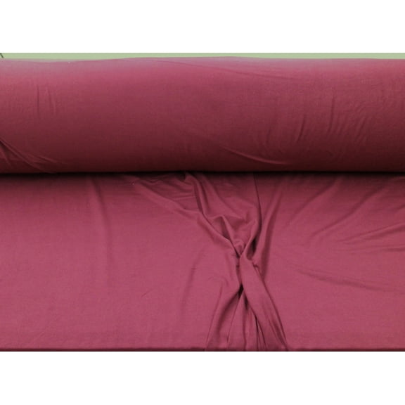 96% Viscose Bamboo 4% Spandex Fabric 4 way Stretch Burgundy B424