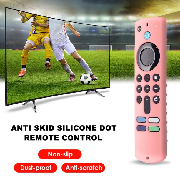 Estuche protector de control remoto con cordón para Fire TV Stick 3.ª generación (rosa)