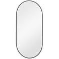 thumbnail image 2 of Mirrorize Canada 24x48 Black Oval Mirror, 2 of 5
