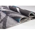 thumbnail image 5 of Spirals Abstract Pattern Area Rug Carpet in Black Grey Blue, 4x6 (3'11" x 5'7", 120cm x 170cm), 5 of 5