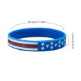thumbnail image 2 of American Flag Silicone Bracelets 2 Styles Patriotic for People Good Material, 2 of 6